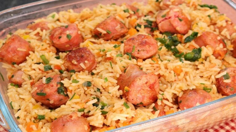 Arroz Com LinguiÇa I AlmoÇo Simples E Barato Receita Culinária 9580