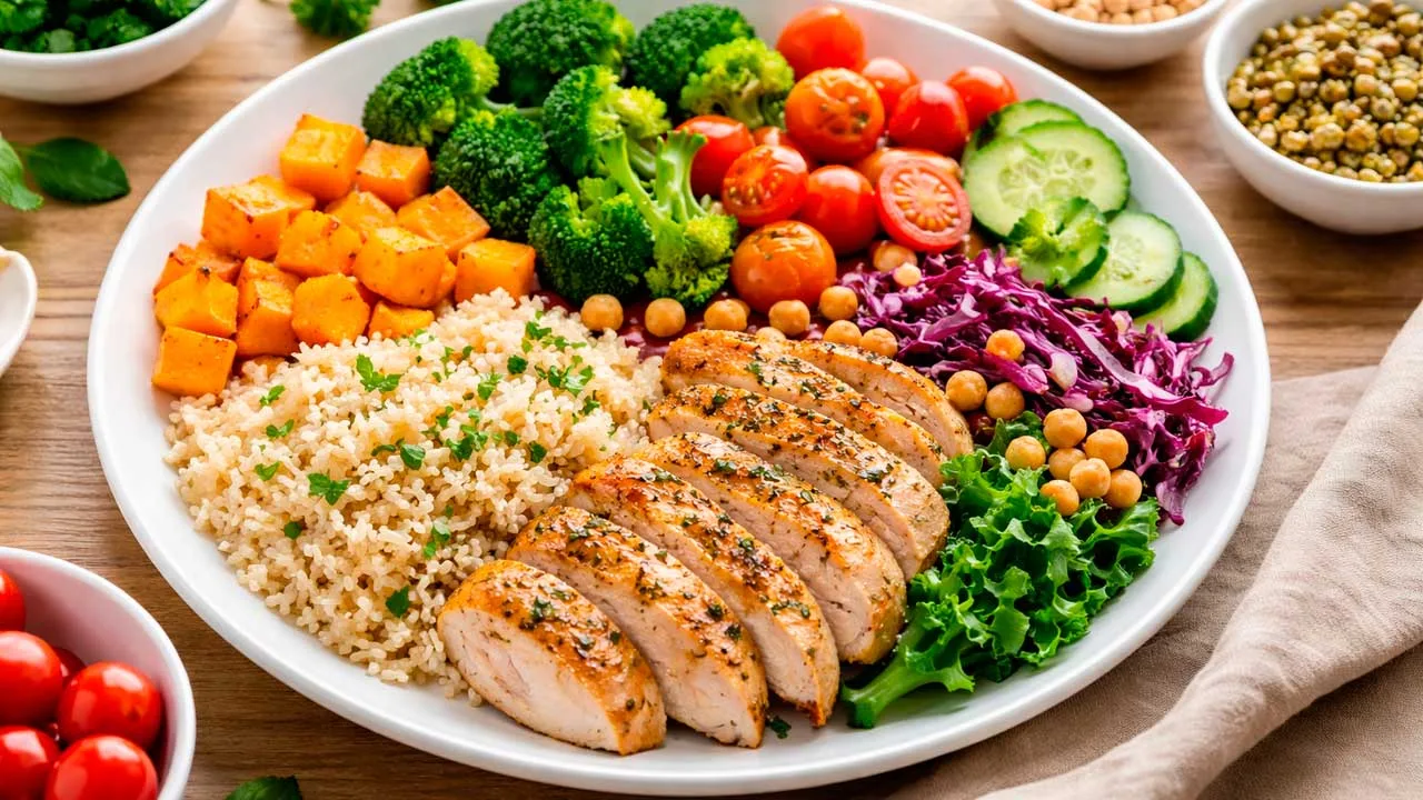 Prato saudável: como combinar carboidratos, proteínas e legumes