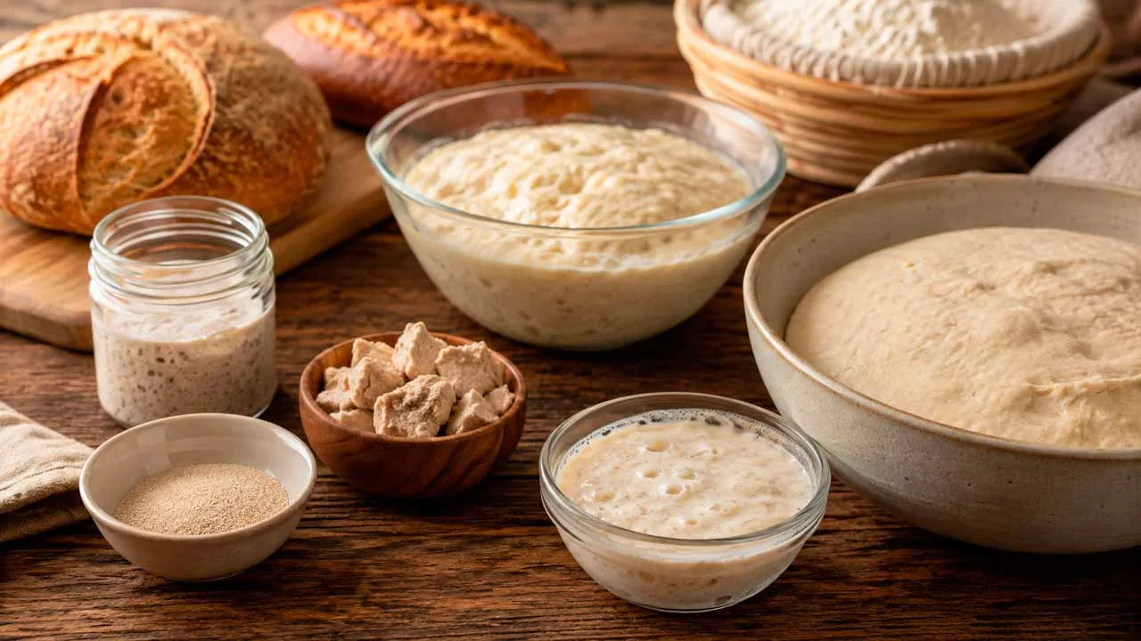 Tipos de fermento e métodos de fermentação: Guia completo para confeitaria e panificação