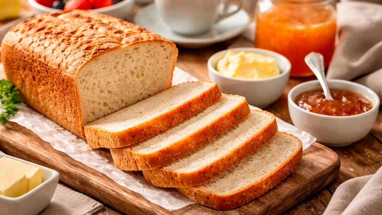 Pão Caseiro Sem Glúten e Lactose
