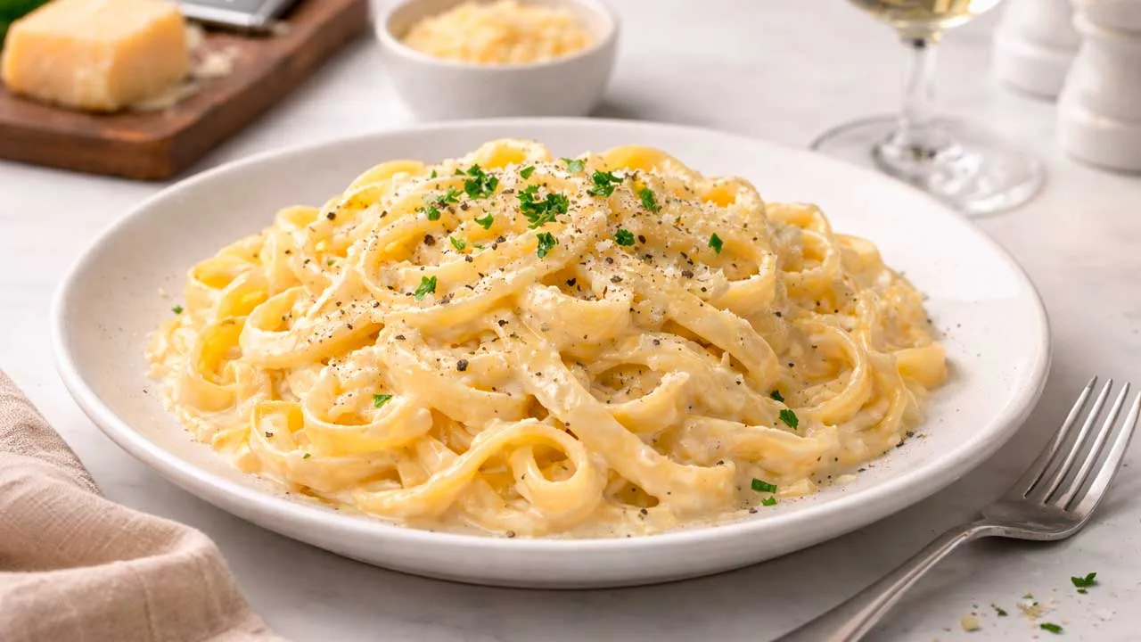 Fettuccine ao Molho Alfredo