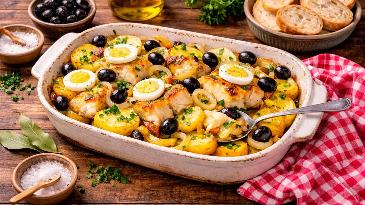 Bacalhau com Batatas ao Forno