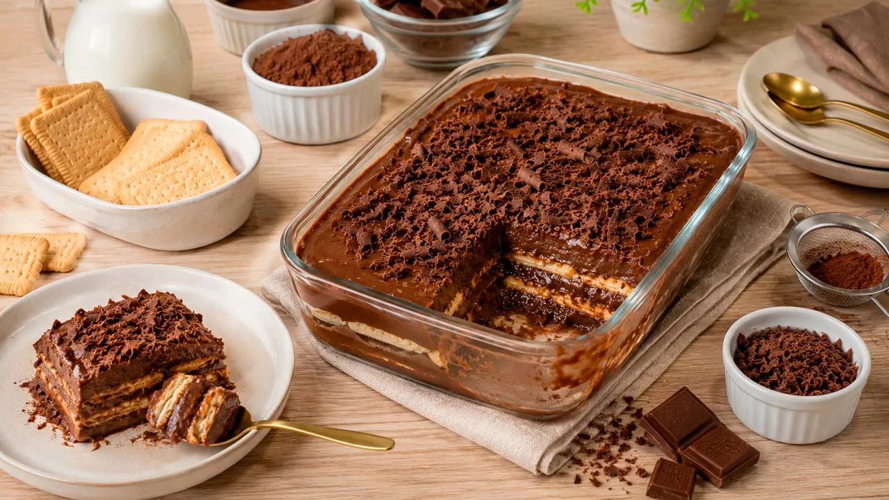 Pavê de Chocolate Simples