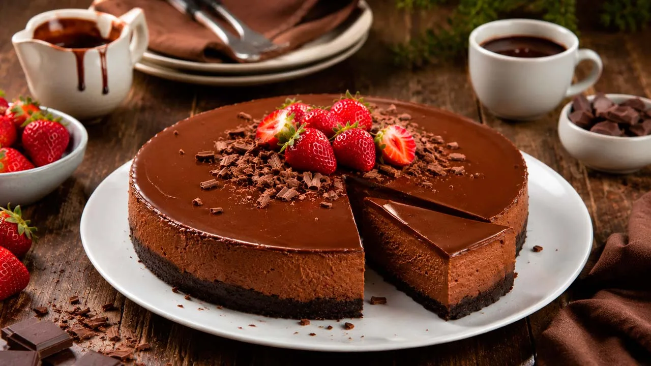 Cheesecake de Chocolate Cremoso