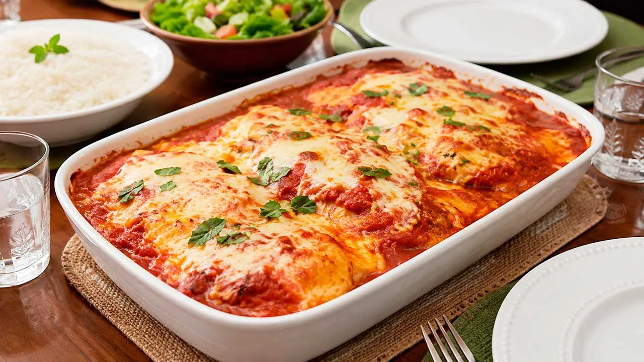 Filé de Frango à Parmegiana