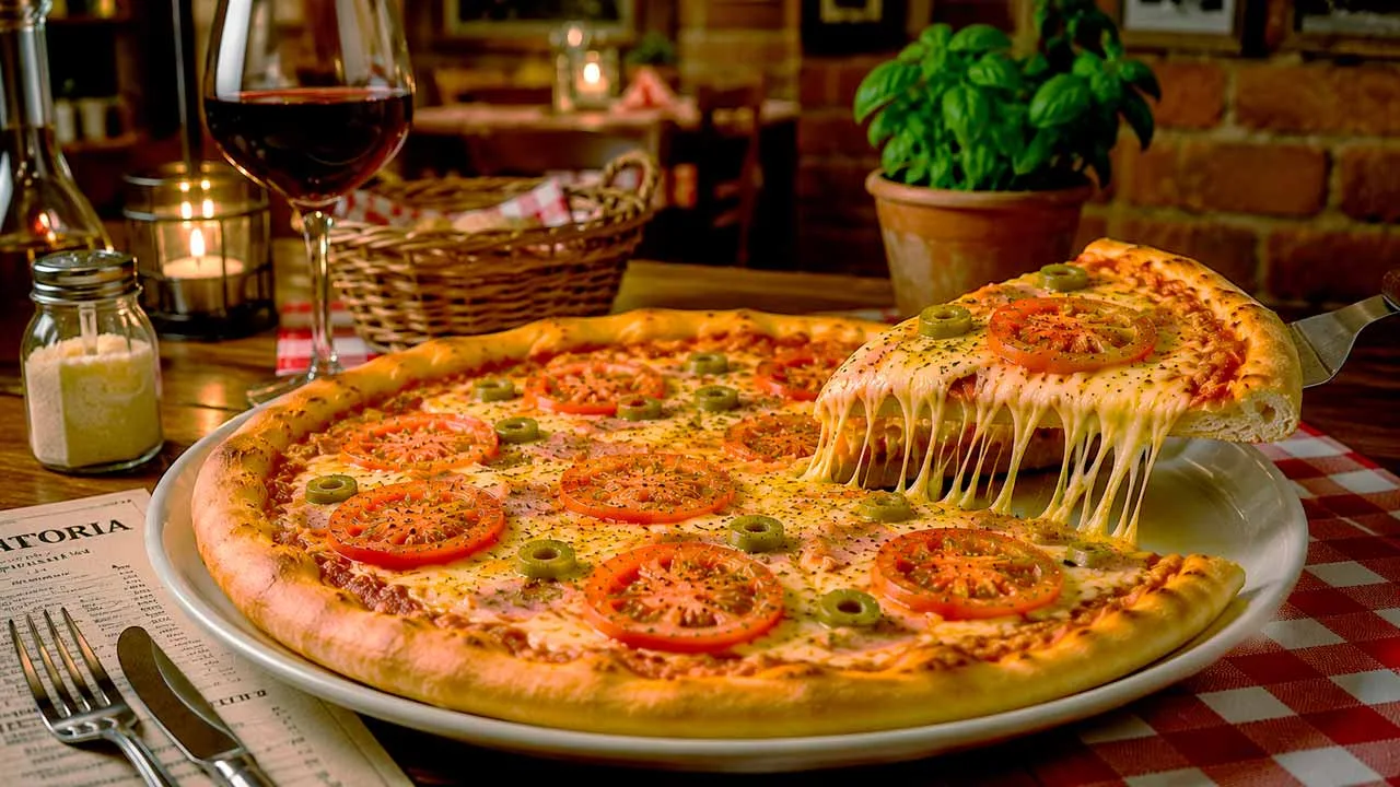 Pizza Simples de Liquidificador