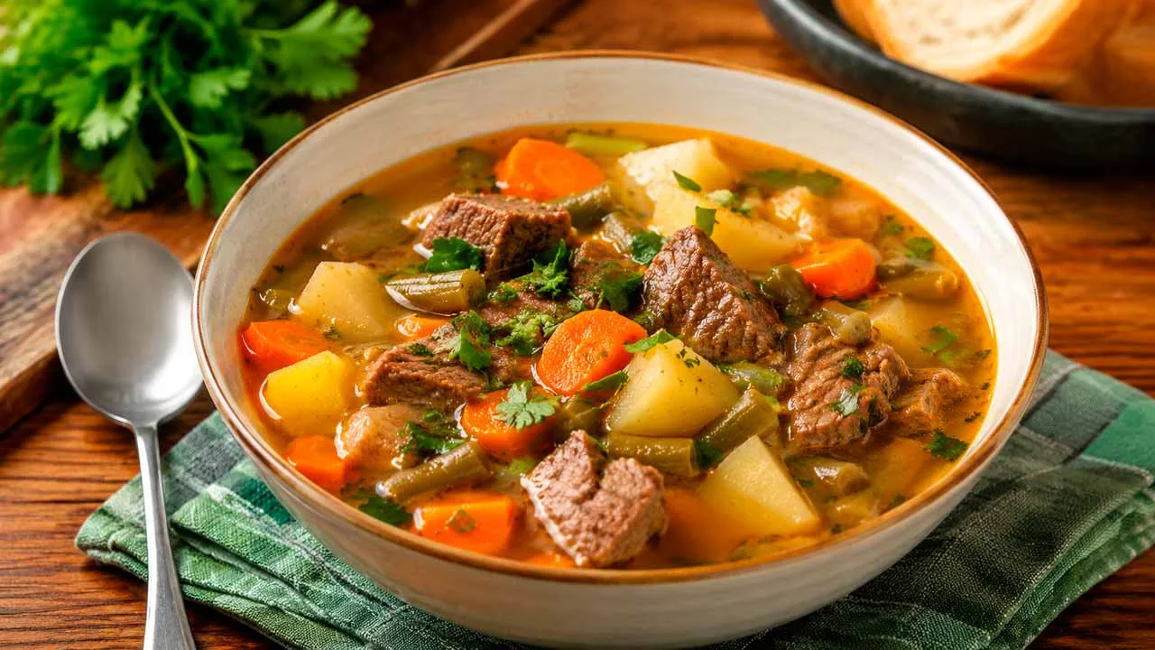 Sopa de Carne com Legumes