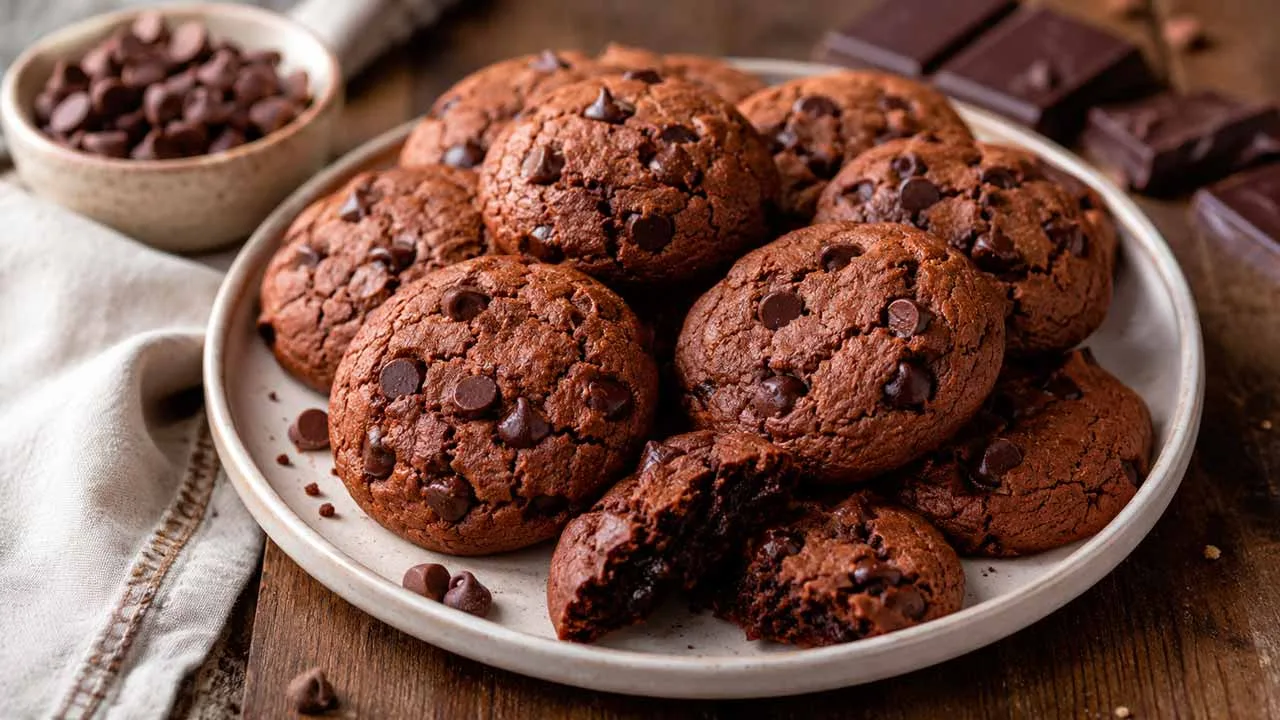 Cookies de Chocolate Sem Açúcar Mascavo