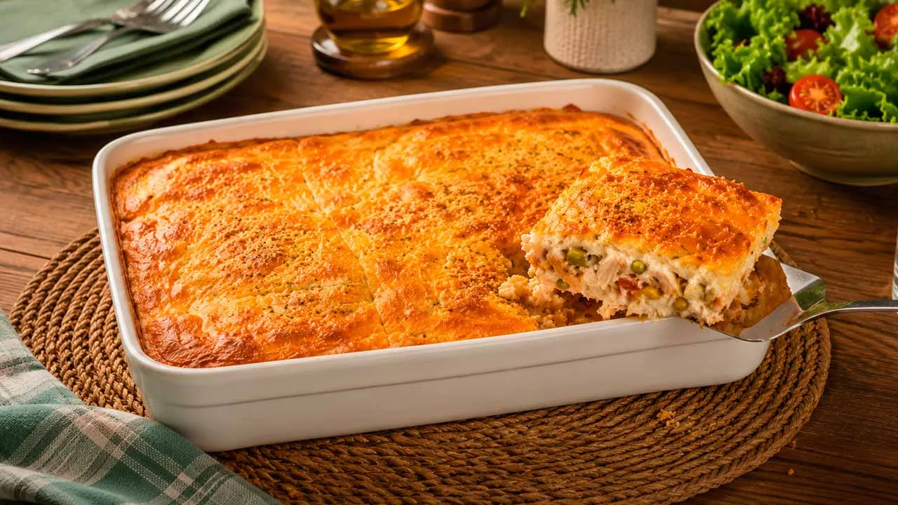Torta de Frango de Liquidificador