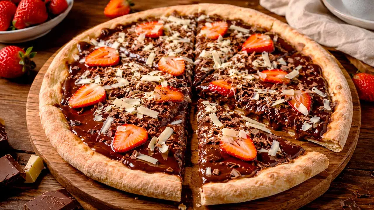 Pizza Doce de Chocolate