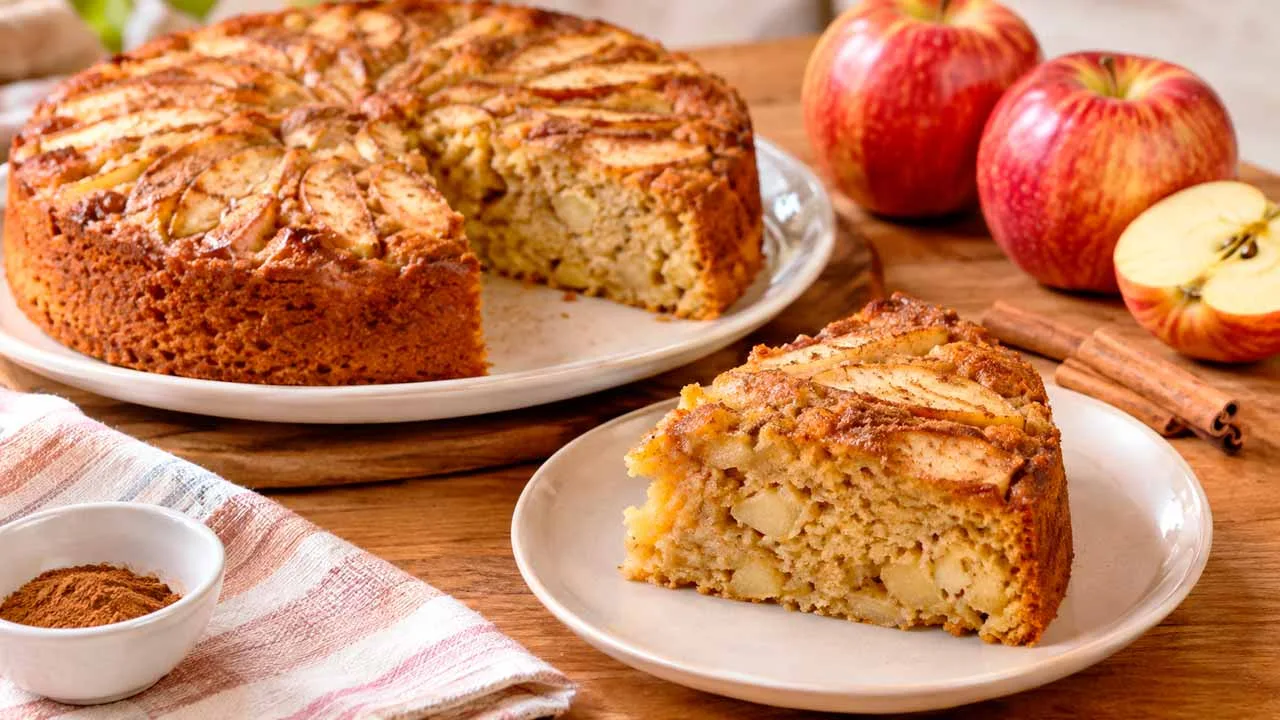 Bolo de Maçã sem Glúten e sem Lactose